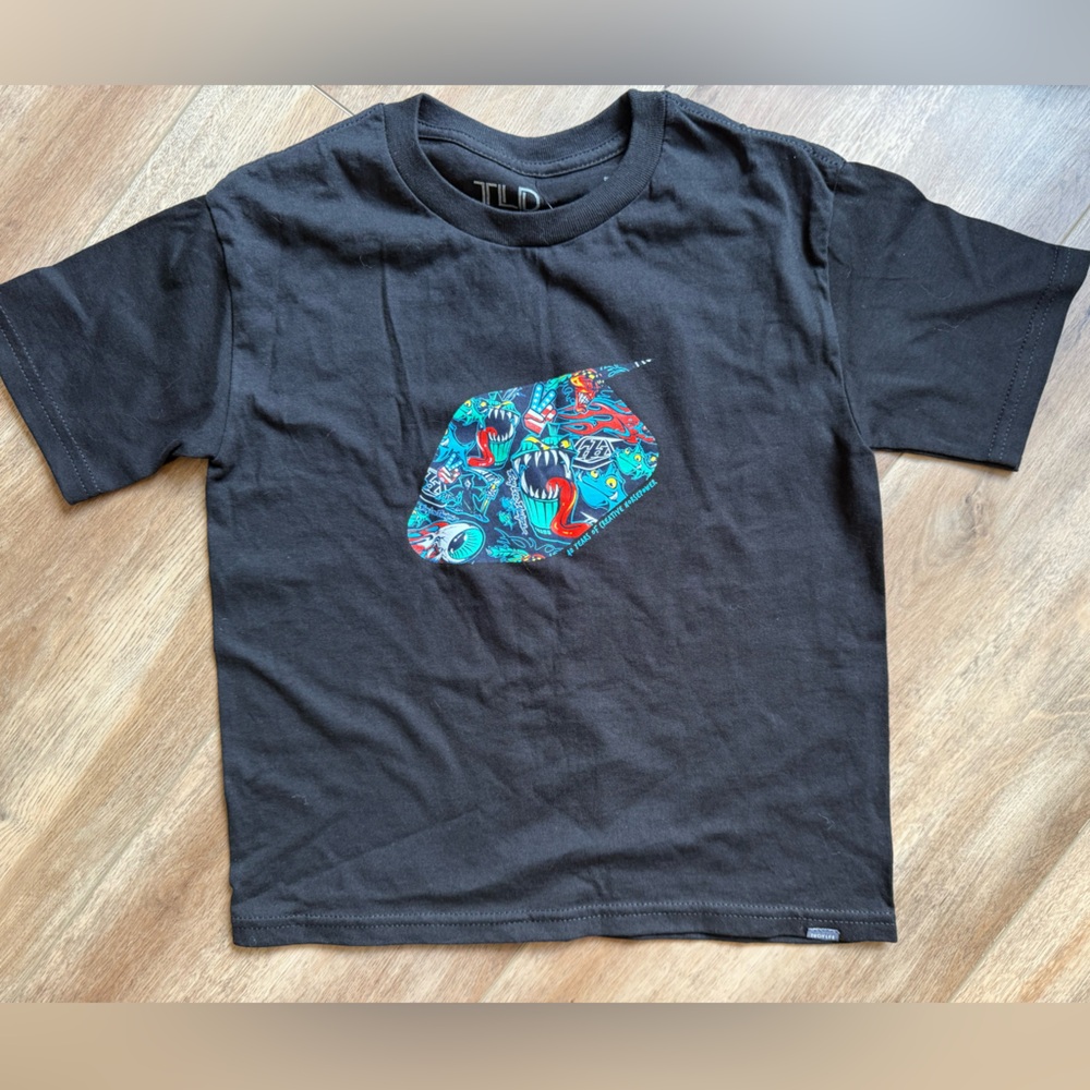 Troy Lee Design Black Graphic Kids Tee